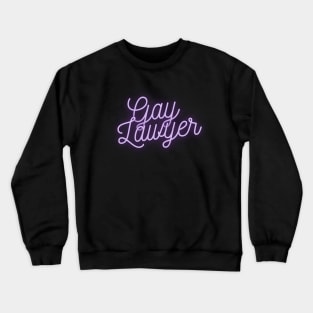 Gay Lawyer - Purple Crewneck Sweatshirt